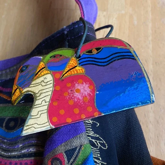 Laurel Burch canvas shoulder bag - Picture 3 of 17